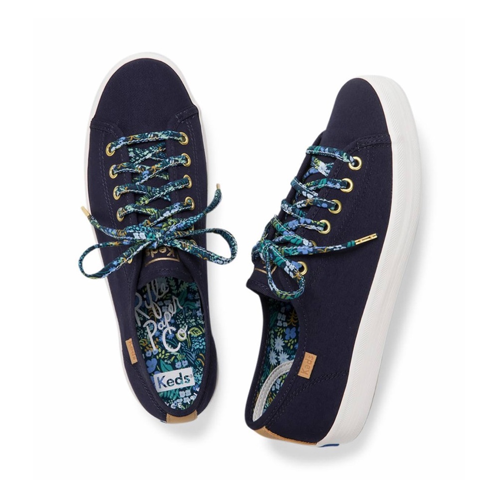 KEDSxRifle Paper Co. Kickstart in Blue Meadow/Navy